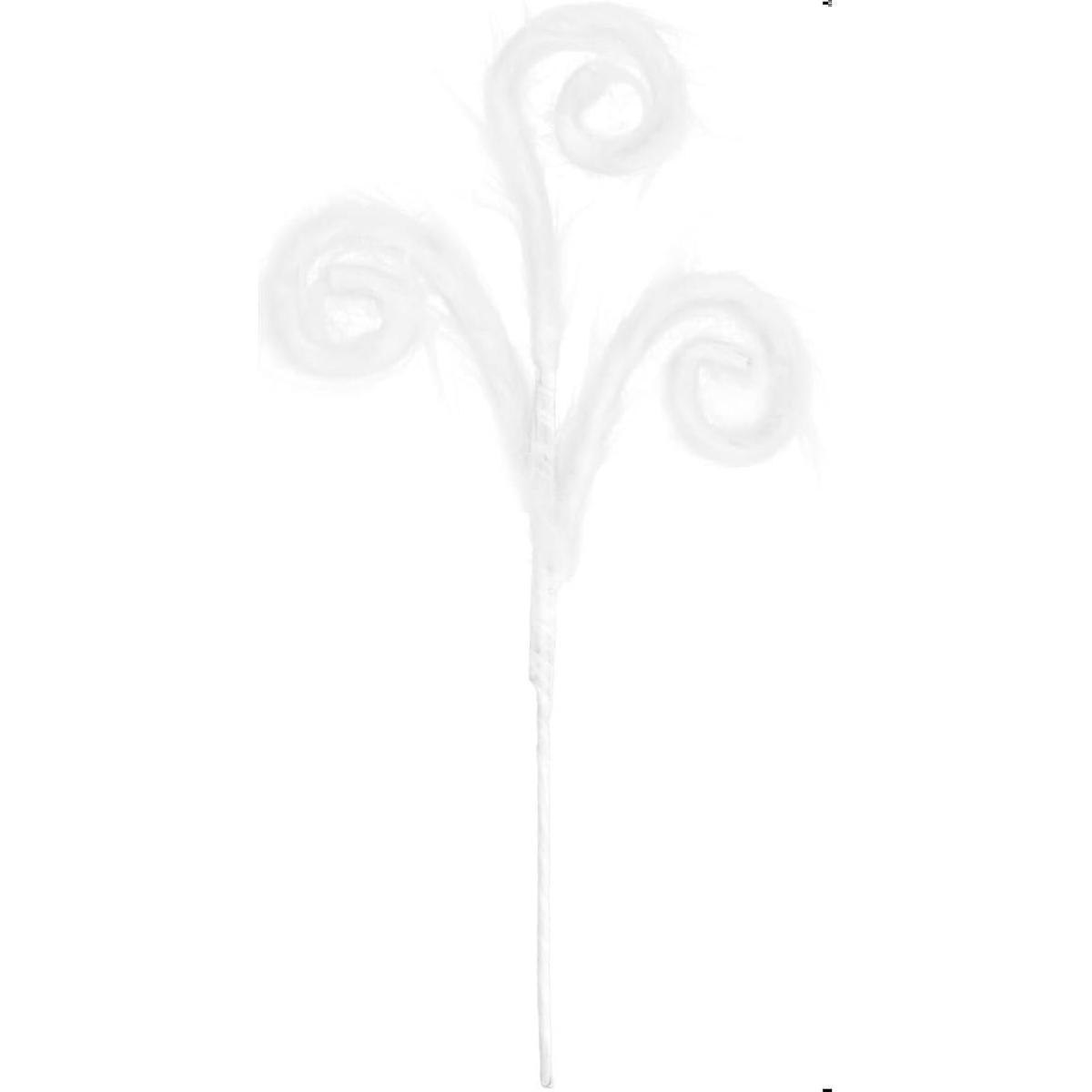 Shop For 30" Furry Spiral Curly Spray: White