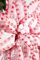 Shop For 30” Giant Candy Snow Glitter Poinsettia Stem: Pink/Red at Michelle's aDOORable Creations