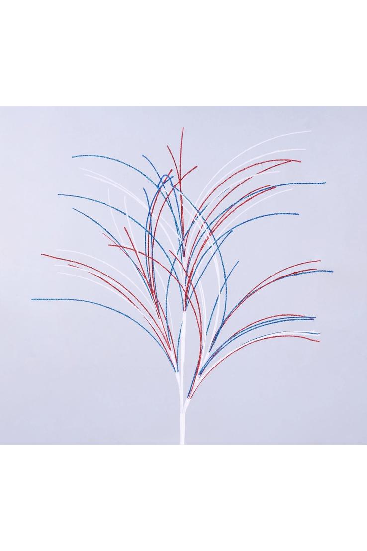 Shop For 30" Glitter Fishline Spray: Red, White & Blue