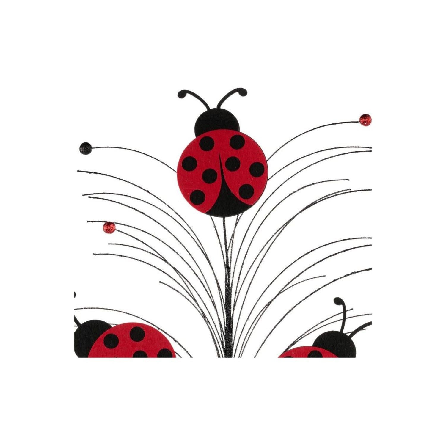 30" Glitter Ladybug Spray