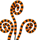 Shop For 30" Knit Fabric Stripe Spiral Curly Spray: Orange & Black