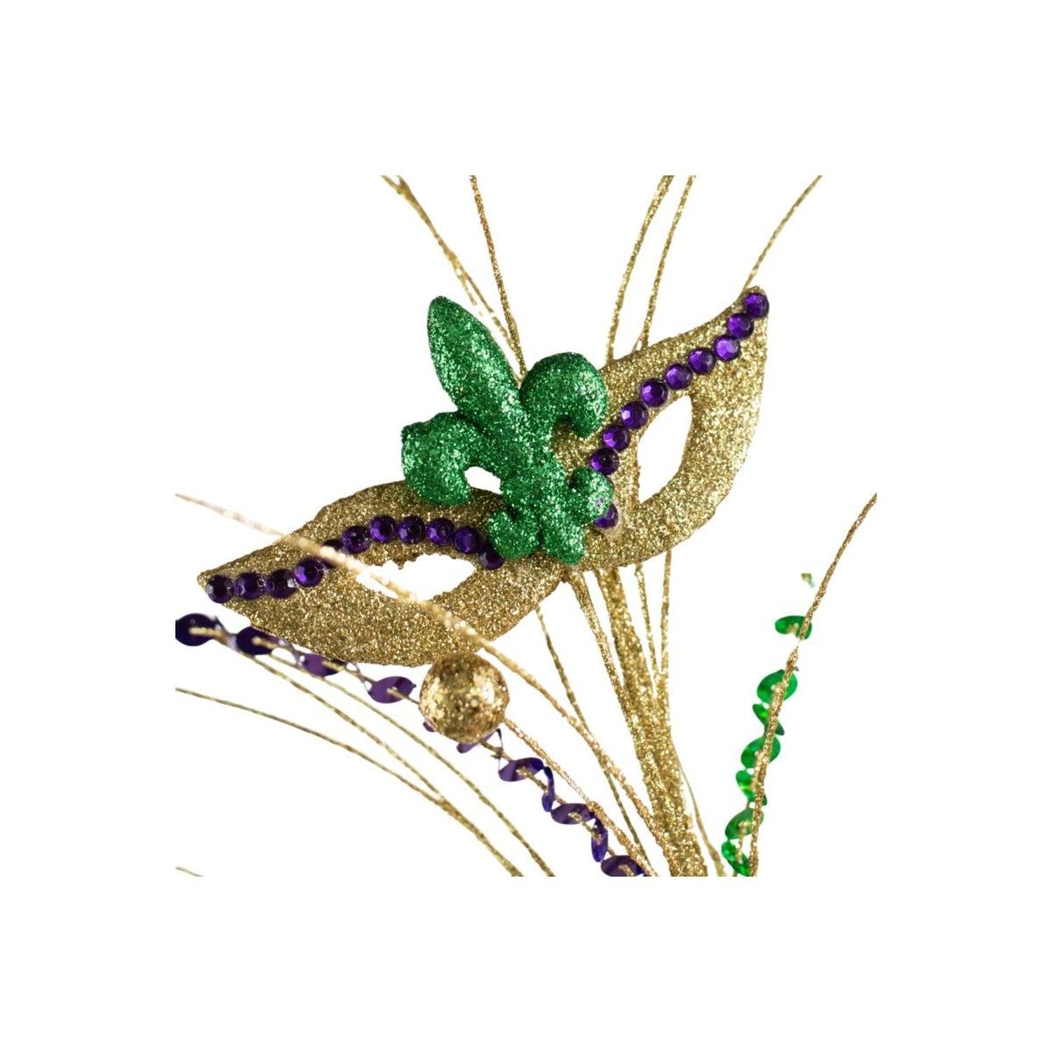 30" Mardi Gras Masks & Balls Spray