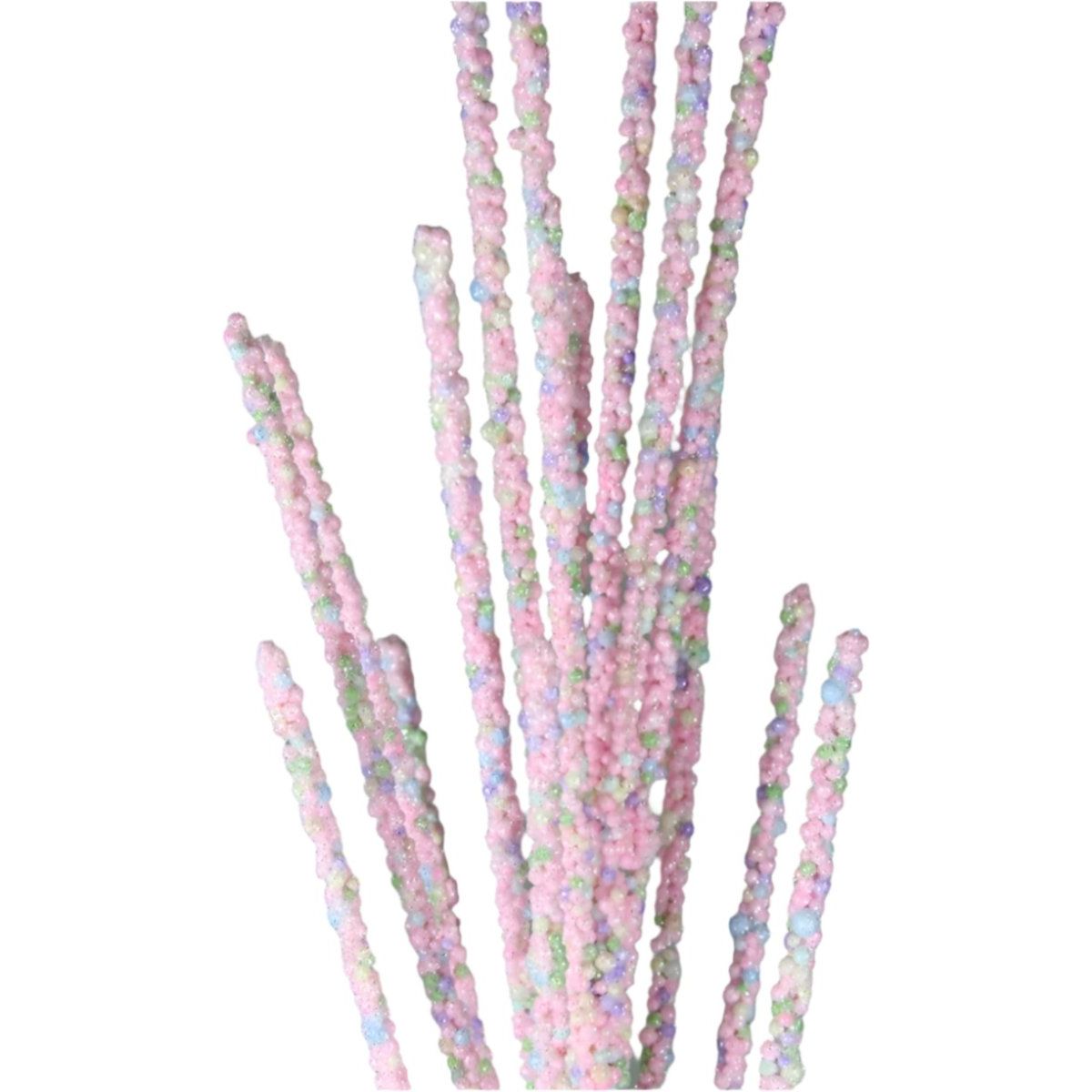 Shop For 30" Pink Miniature Bead Grass Spray