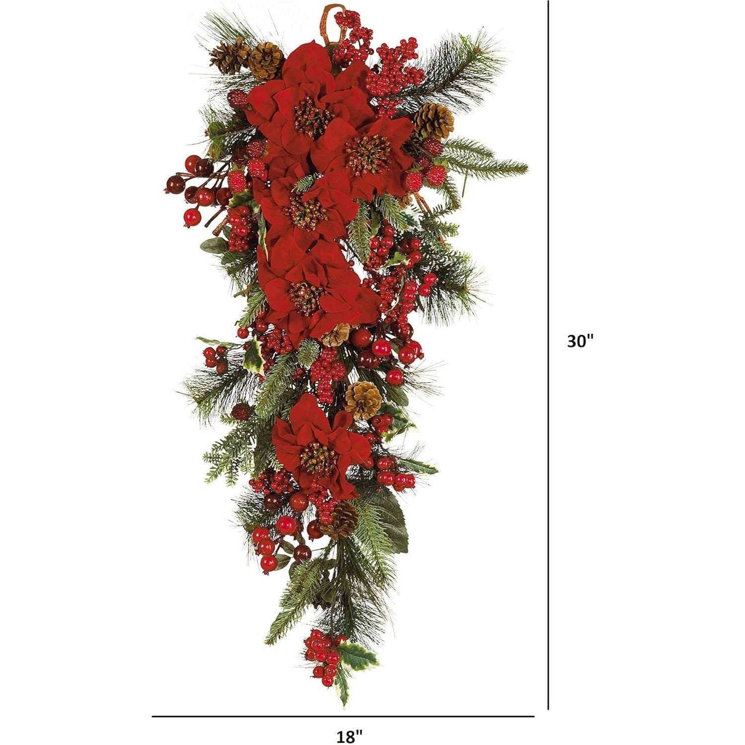 Shop For 30" Poinsettia Teardrop