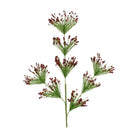 30" Sequin Tip Glitter Pine Spray: Red/Green