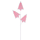 Shop For 30in Glitter Felt Christmas Tree Spray: Pink