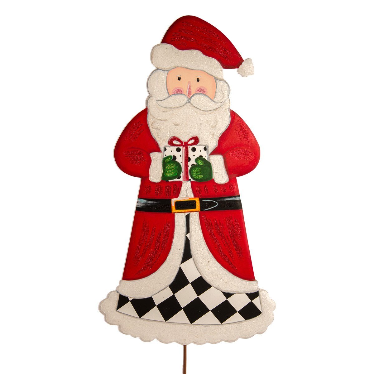 Shop For 30in Metal Elegant Santa (Stake/Hang/Easel)