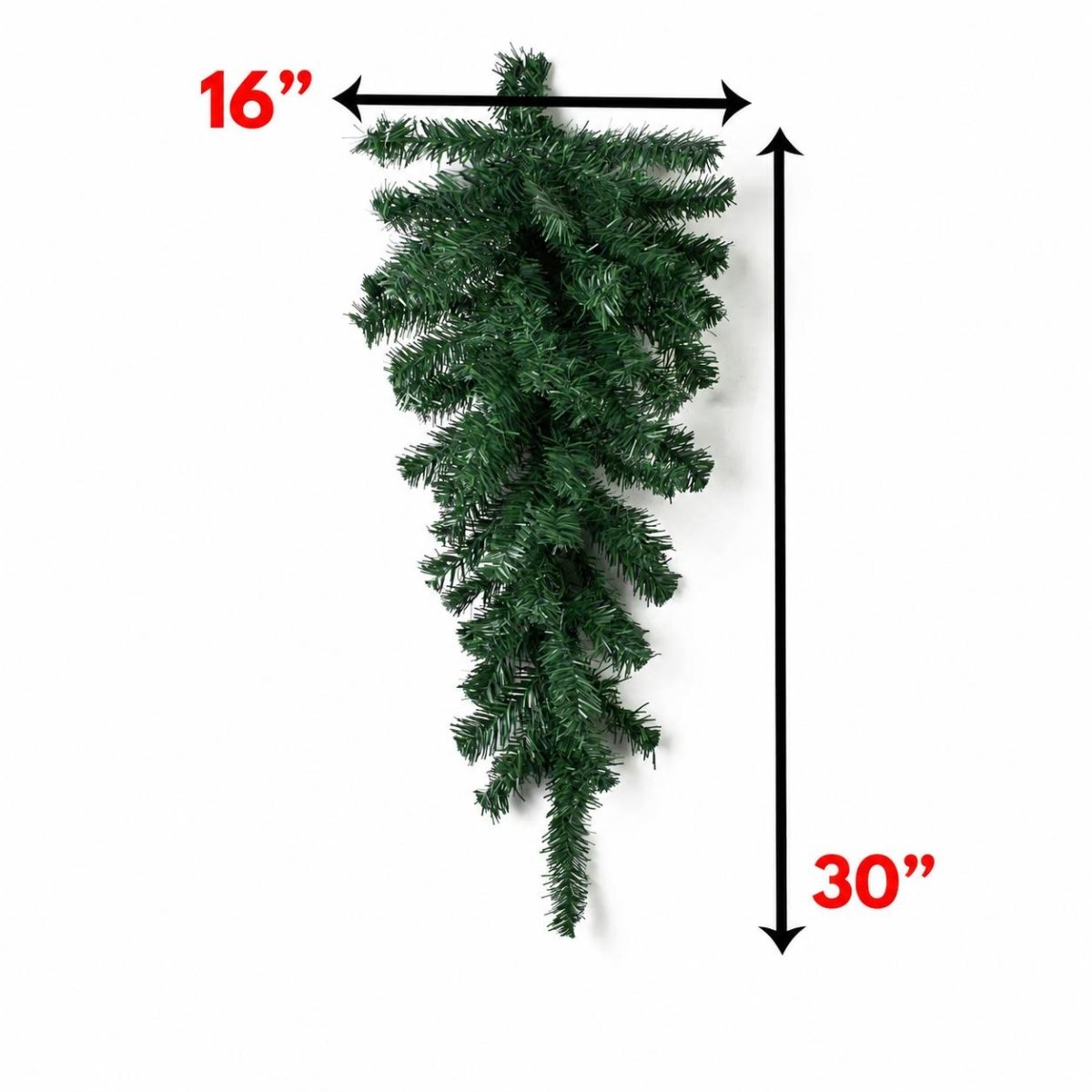 Shop For 30in Pine Teardrop Swag: Two Tone Green (70 Tips)