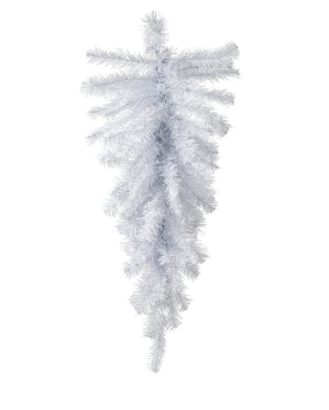 Shop For 30in Pine Teardrop Swag: White (70 Tips)