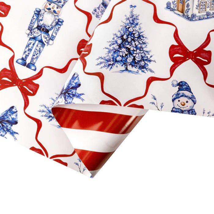Shop For 30in Reversible Christmas Icons and Bows with Stripes