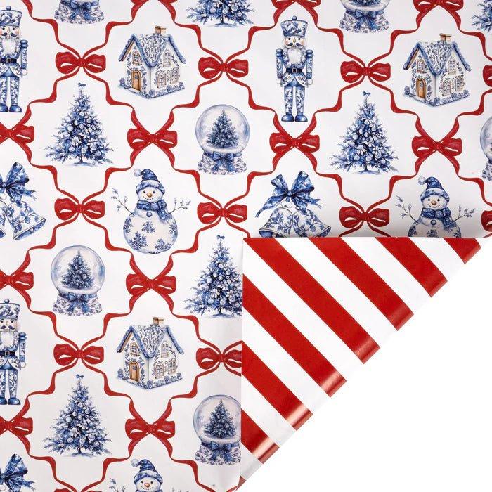 Shop For 30in Reversible Christmas Icons and Bows with Stripes