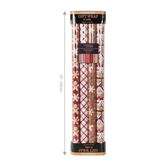 Shop For 30in Reversible Gingerbread Season Wrapping Paper