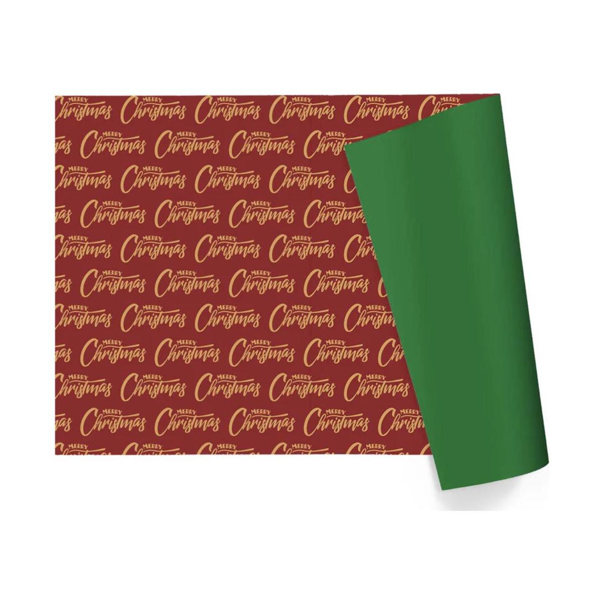 Shop For 30in Reversible Merry Christmas Wrapping Paper