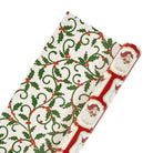 Shop For 30in Reversible Metallic Vintage Santa Paper: Red/Green