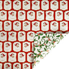 Shop For 30in Reversible Metallic Vintage Santa Paper: Red/Green