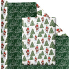 Shop For 30in Reversible Trees Deer Wrapping Paper: Green