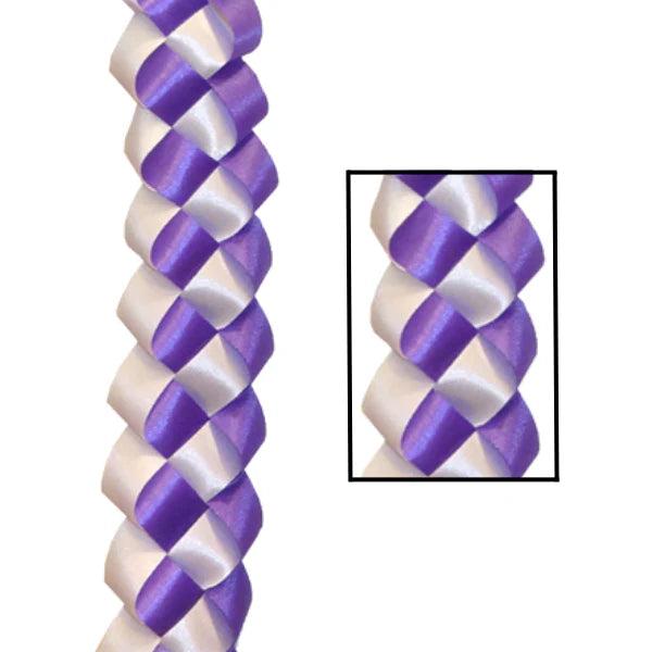 Shop For 30in Ribbon Military Chain Braid: Purple/White