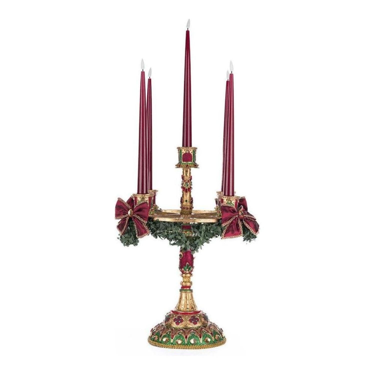 31" Christmas Castle Candelabra