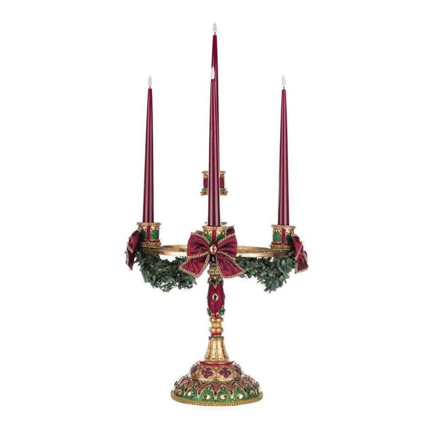 31" Christmas Castle Candelabra