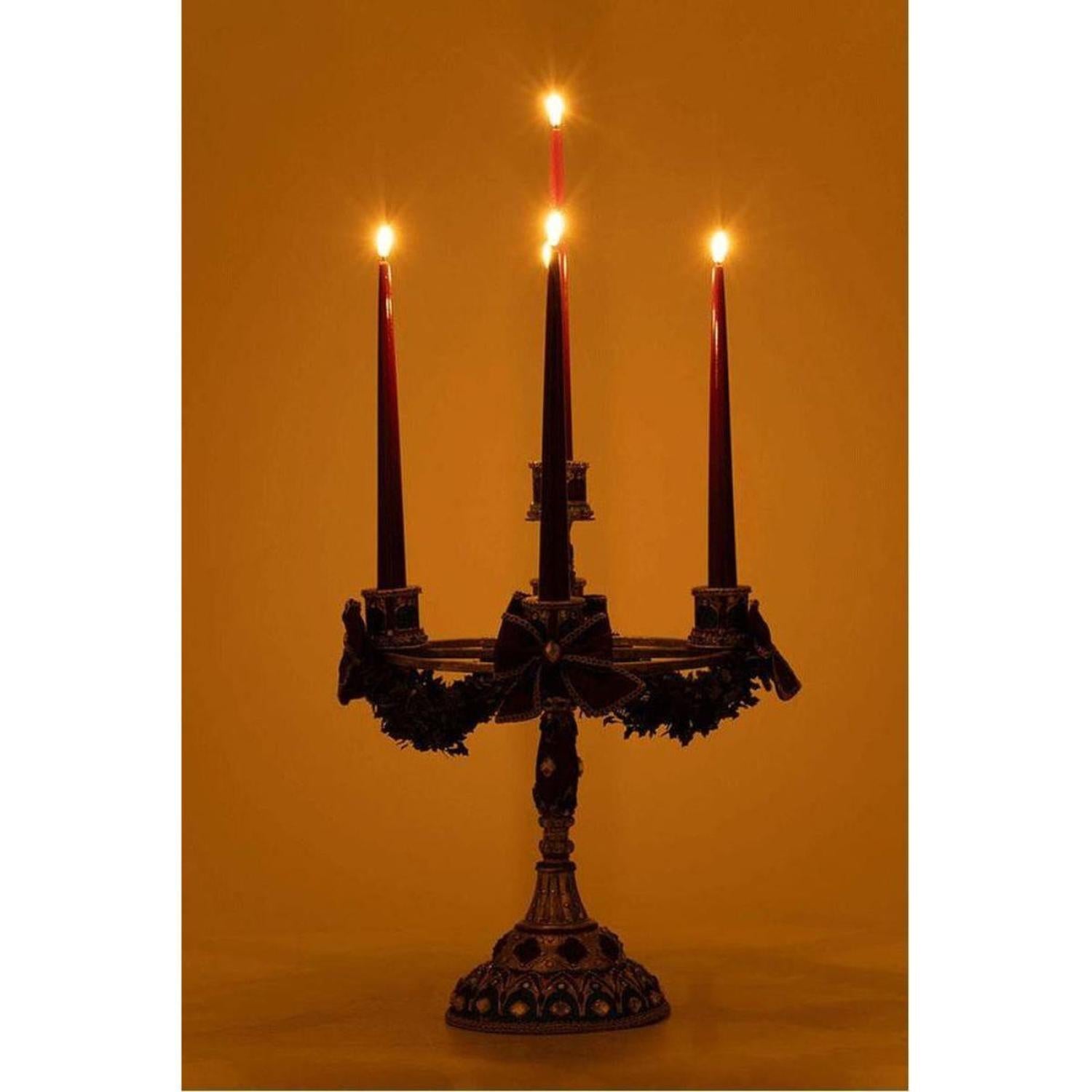 31" Christmas Castle Candelabra