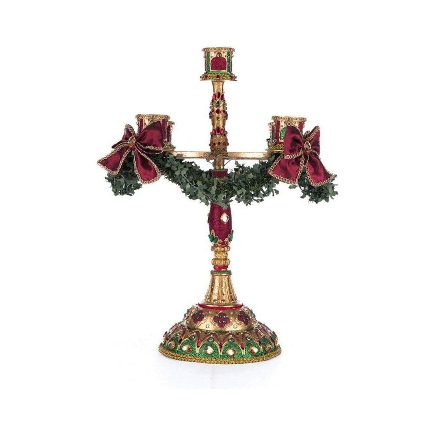 31" Christmas Castle Candelabra