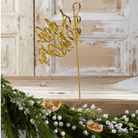 Shop For 31" Curly Glitter Ribbon Spray: Gold
