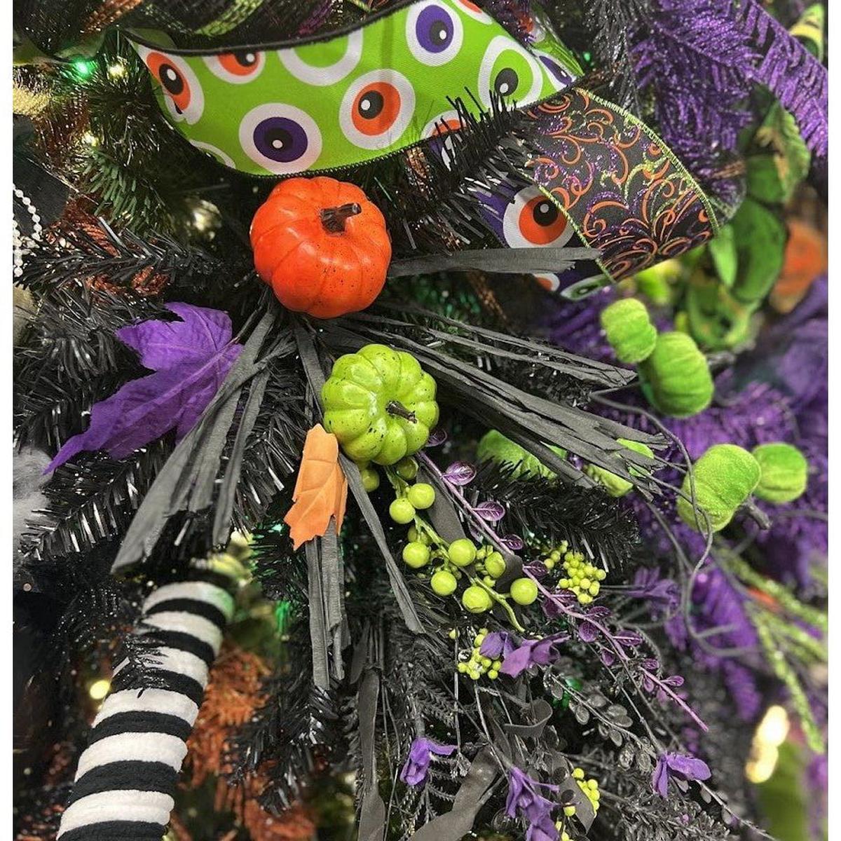 Shop For 31" Glittered Paper Grass Spray: Black