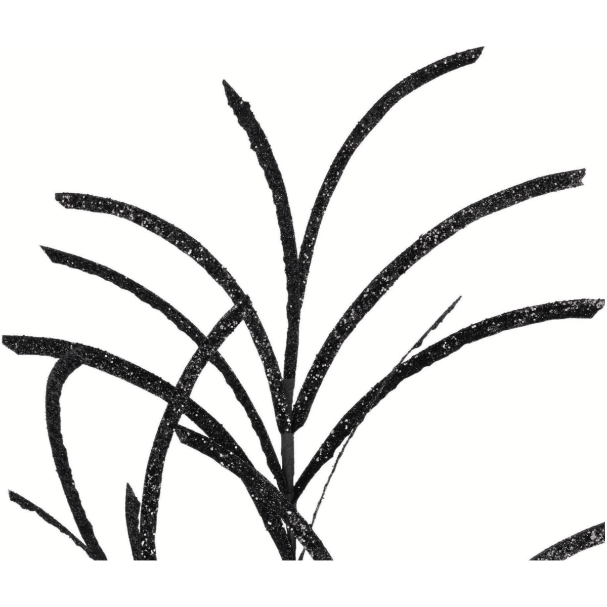 Shop For 31" Glittered Paper Grass Spray: Black