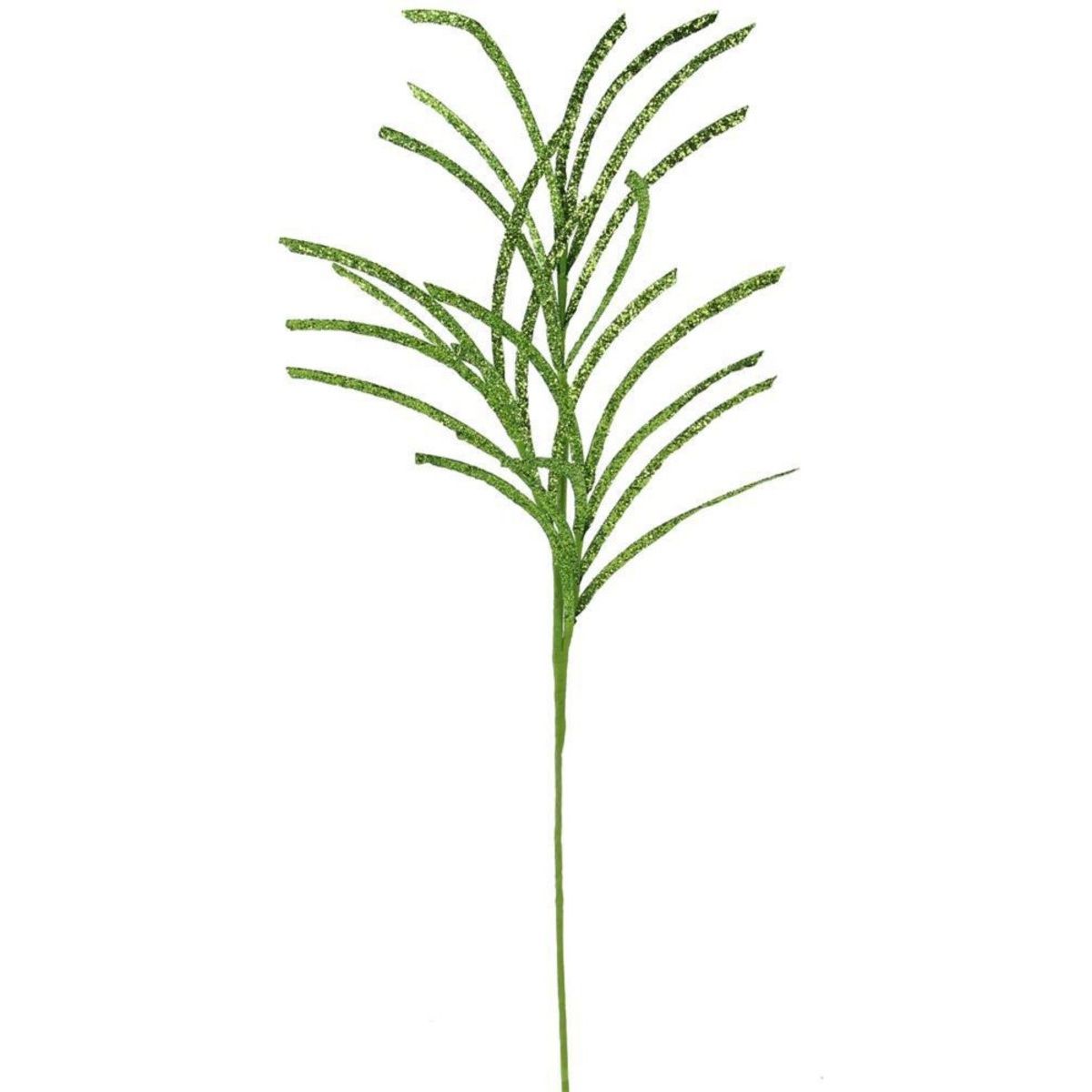 Shop For 31" Glittered Paper Grass Spray: Lime Green