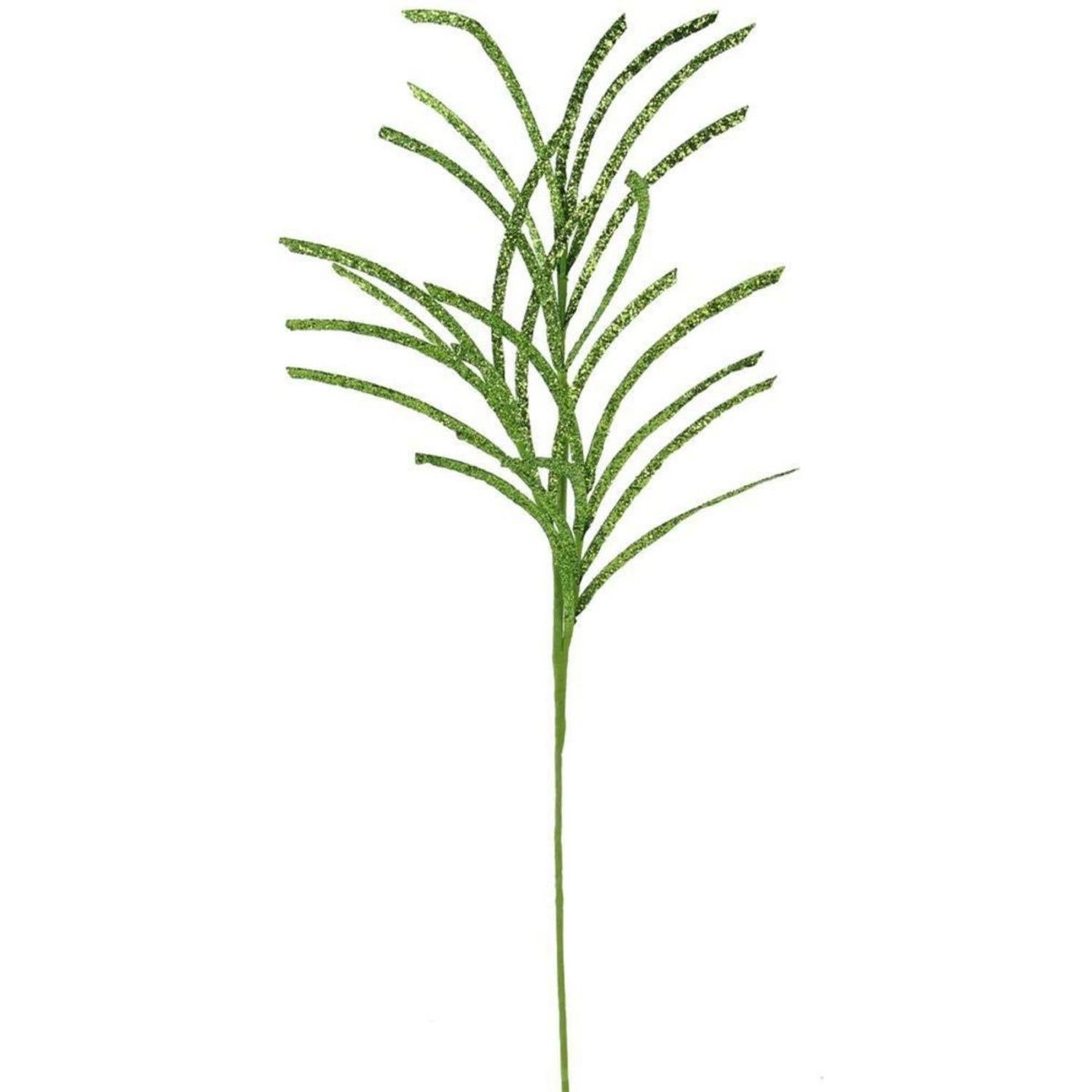 Shop For 31" Glittered Paper Grass Spray: Lime Green