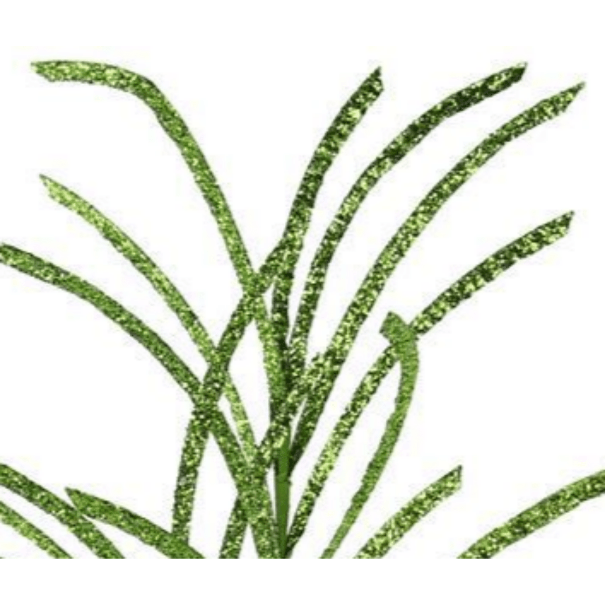 Shop For 31" Glittered Paper Grass Spray: Lime Green