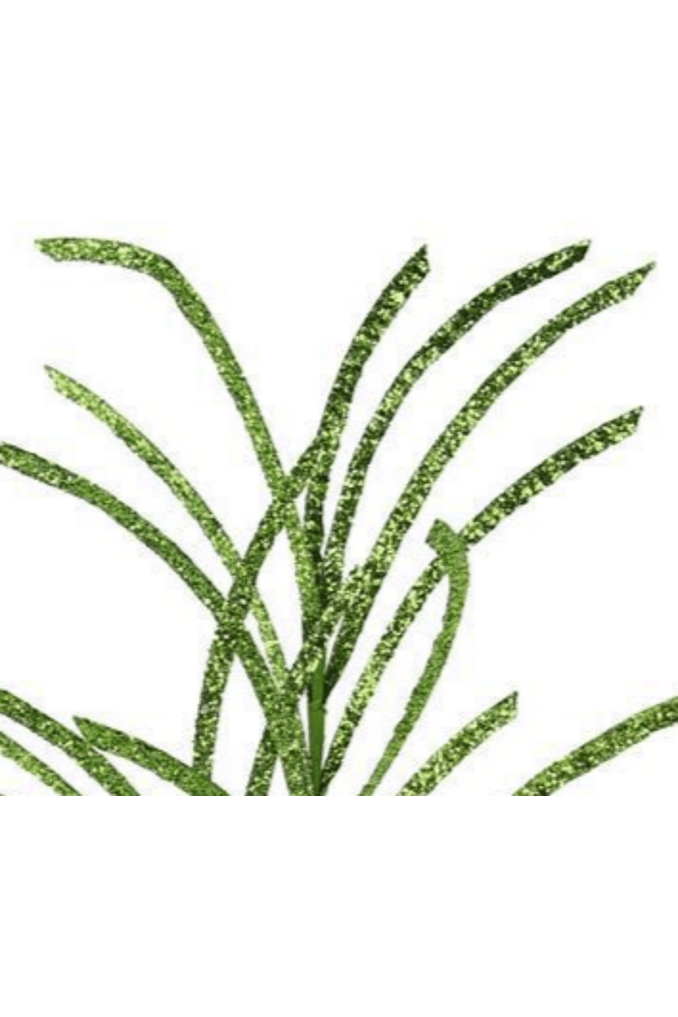 Shop For 31" Glittered Paper Grass Spray: Lime Green