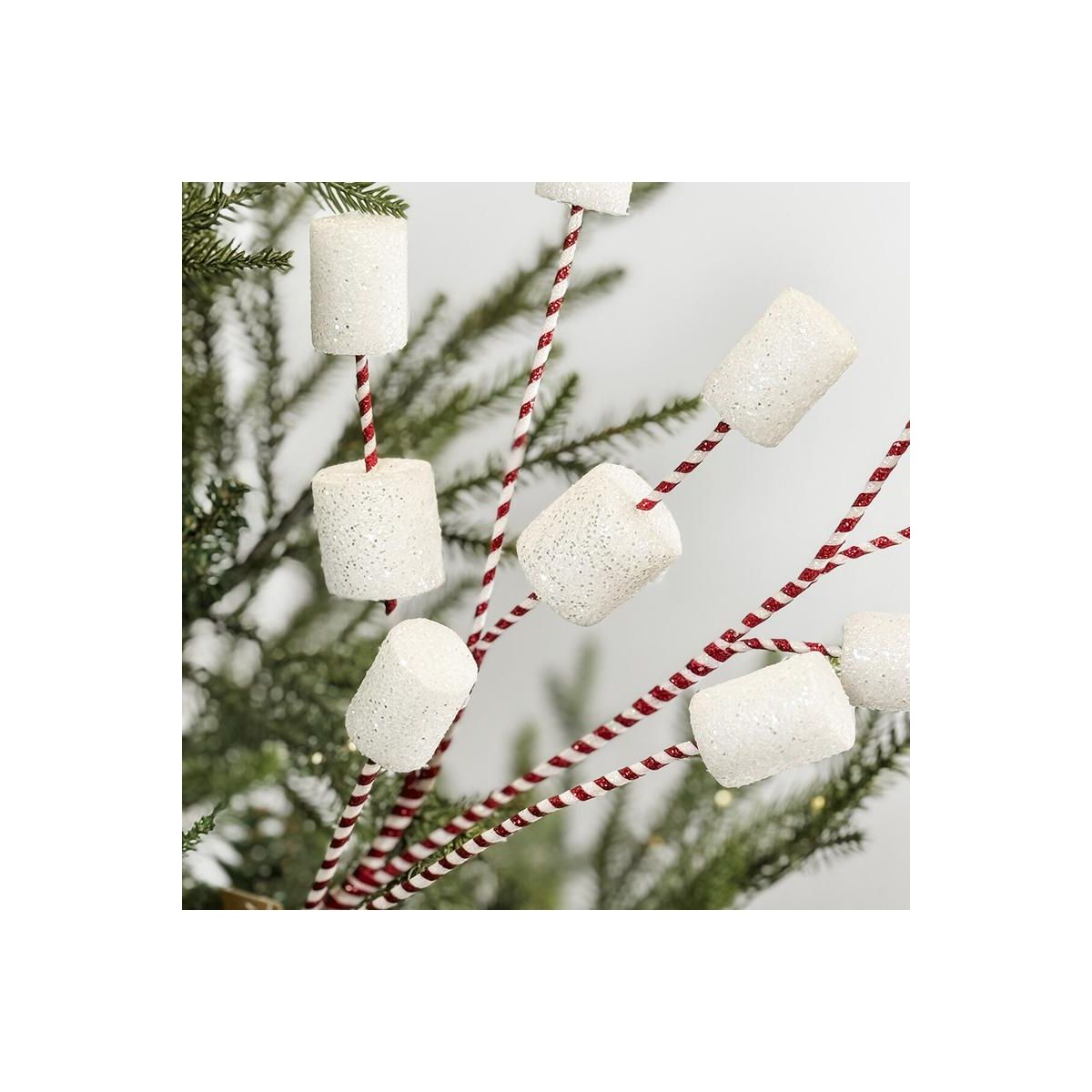 Shop For 32" Glittered Marshmallow Spray