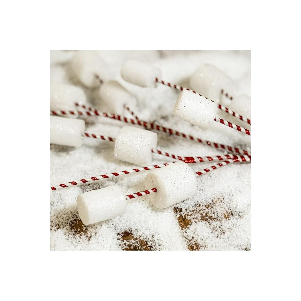Shop For 32" Glittered Marshmallow Spray