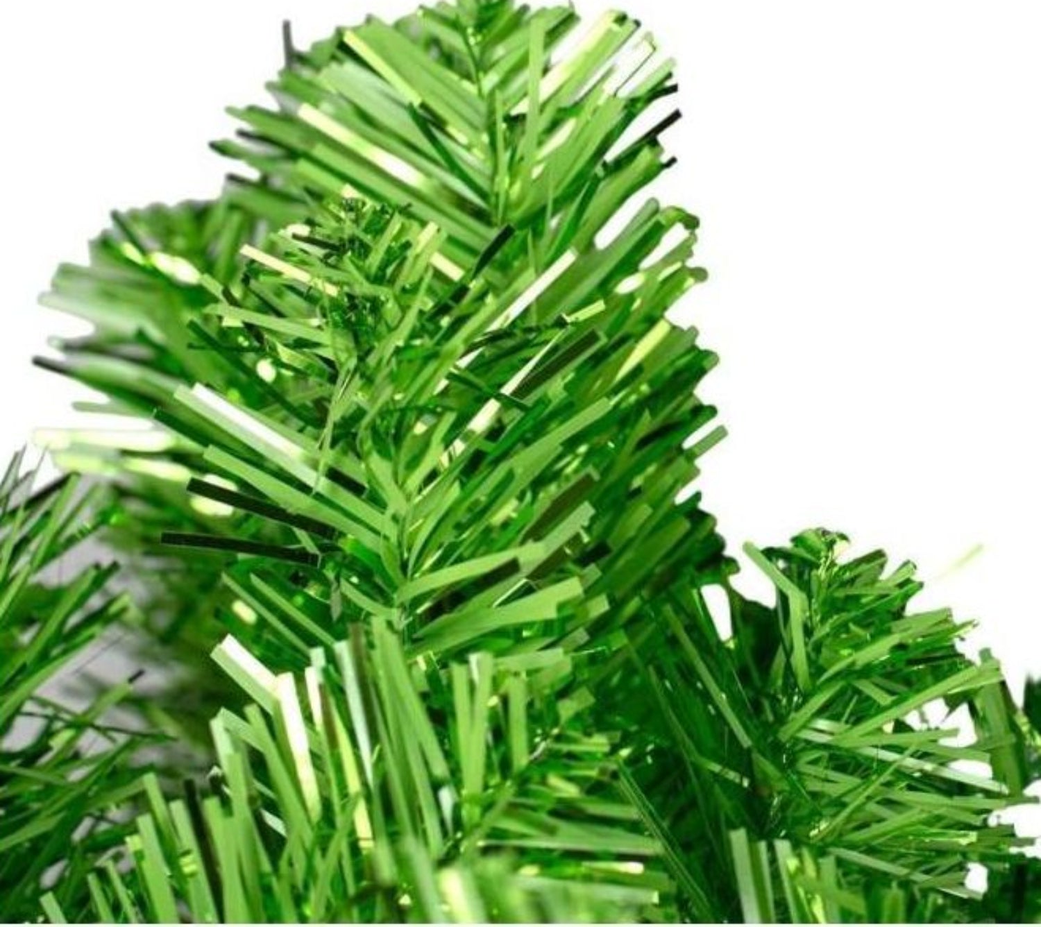 Shop For 32" Green Tinsel Teardrop Swag, Unlit at Michelle's aDOORable Creations