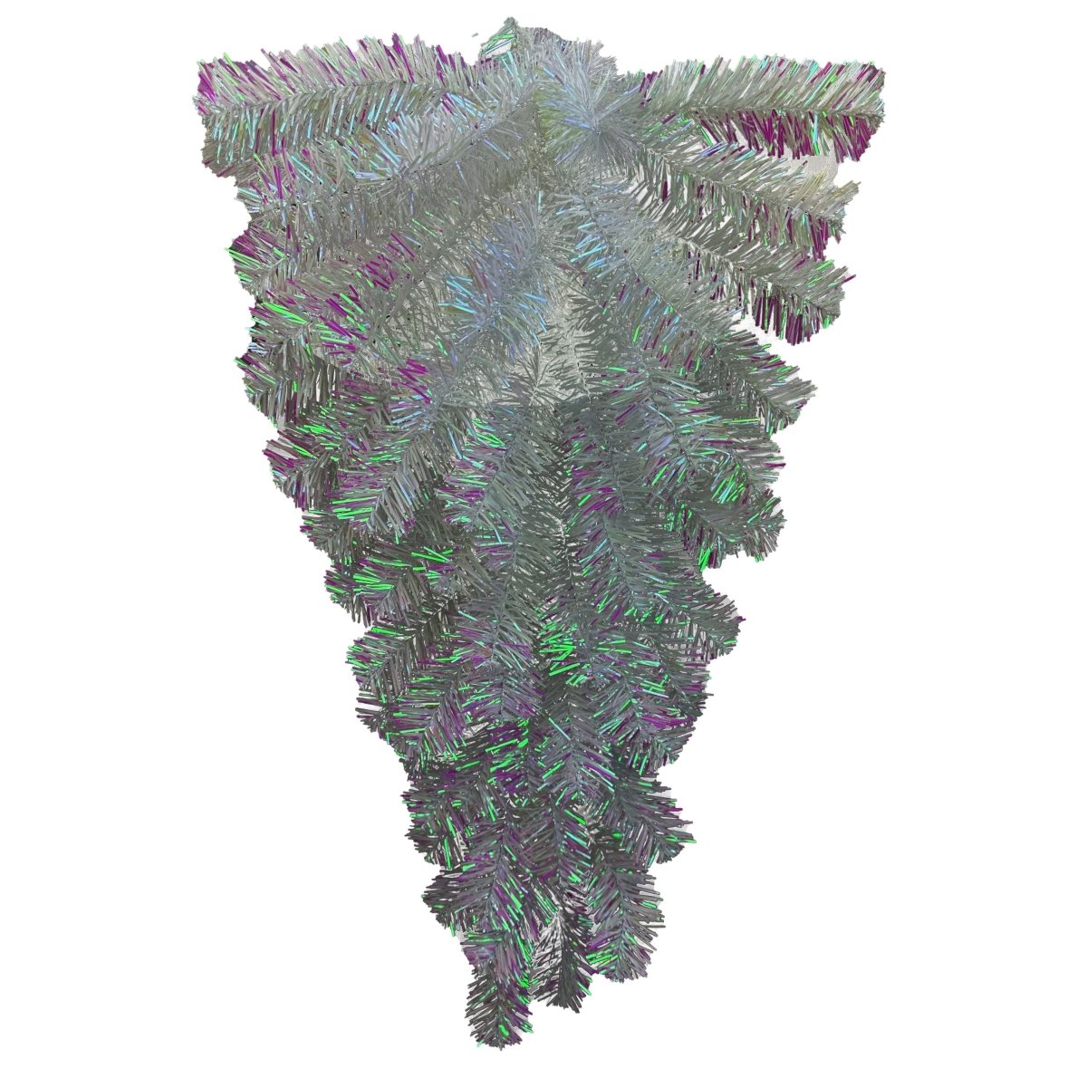 Shop For 32" Pine Teardrop Swag: Iridescent White