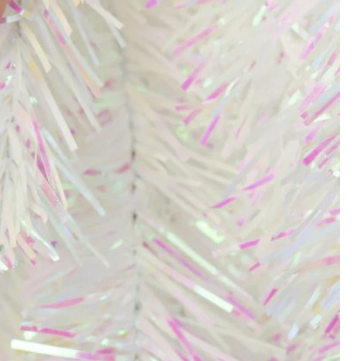 Shop For 32" Pine Teardrop Swag: Iridescent White