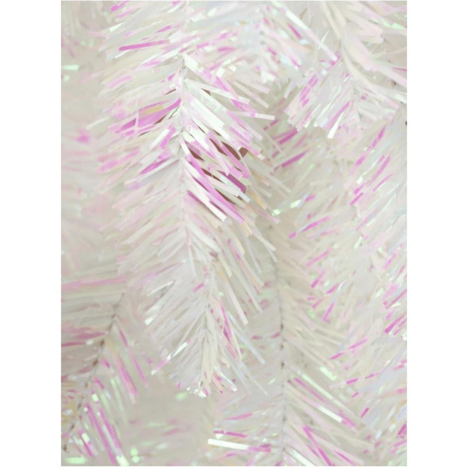 Shop For 32" Pine Teardrop Swag: Iridescent White