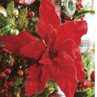 Shop For 32" Red Velvet Poinsettia Stem