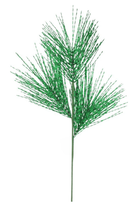 Shop For 32" Tinsel Grass Spray: Green