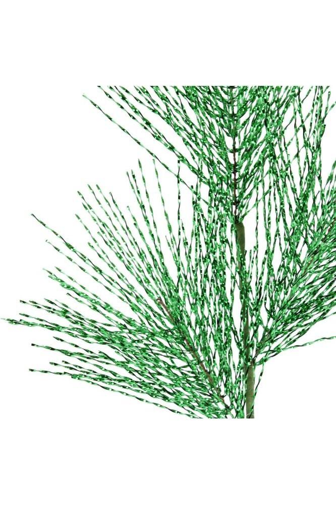 Shop For 32" Tinsel Grass Spray: Green