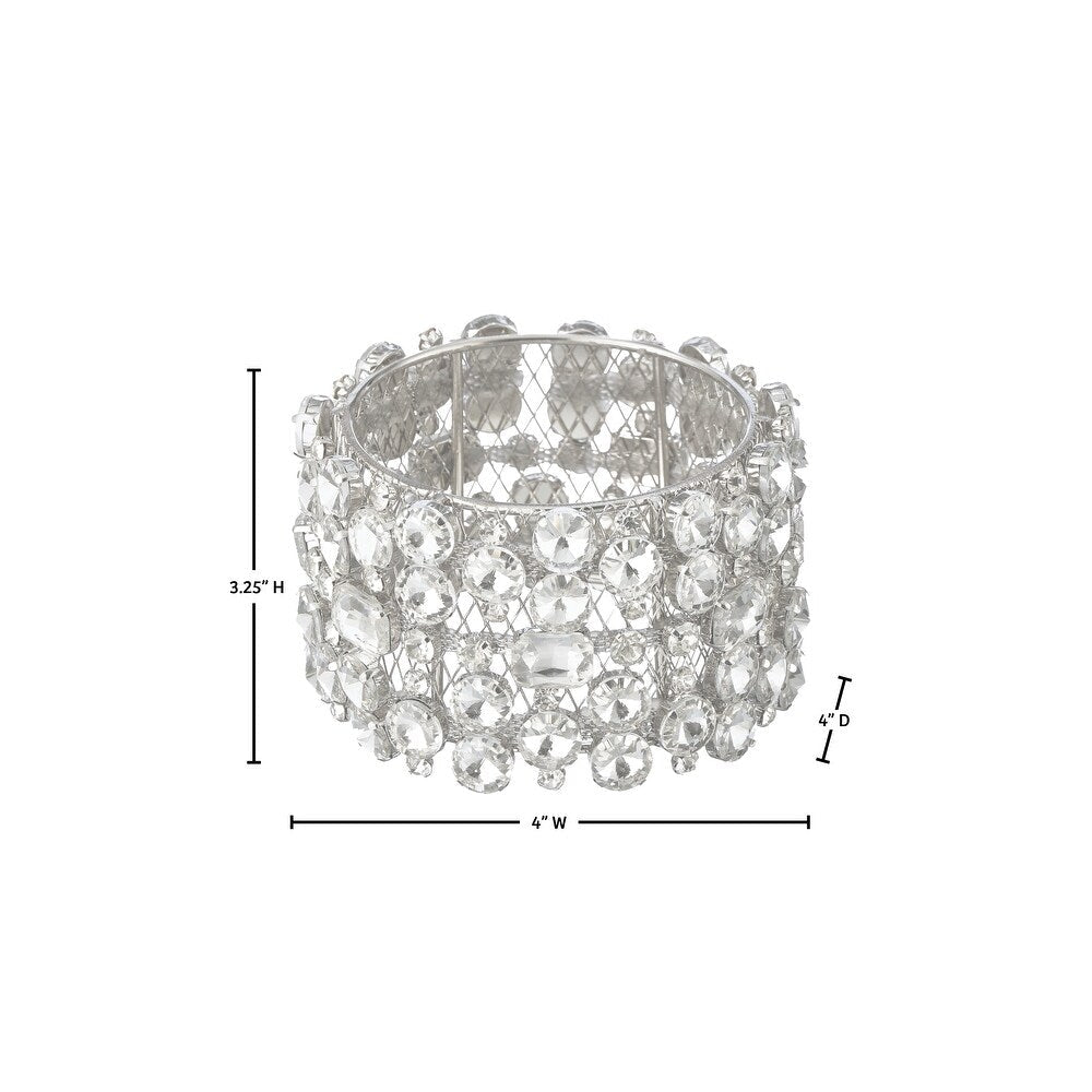 Shop For 3.25 inch Faux Diamond Cuff Ring