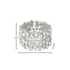 Shop For 3.25 inch Faux Diamond Cuff Ring