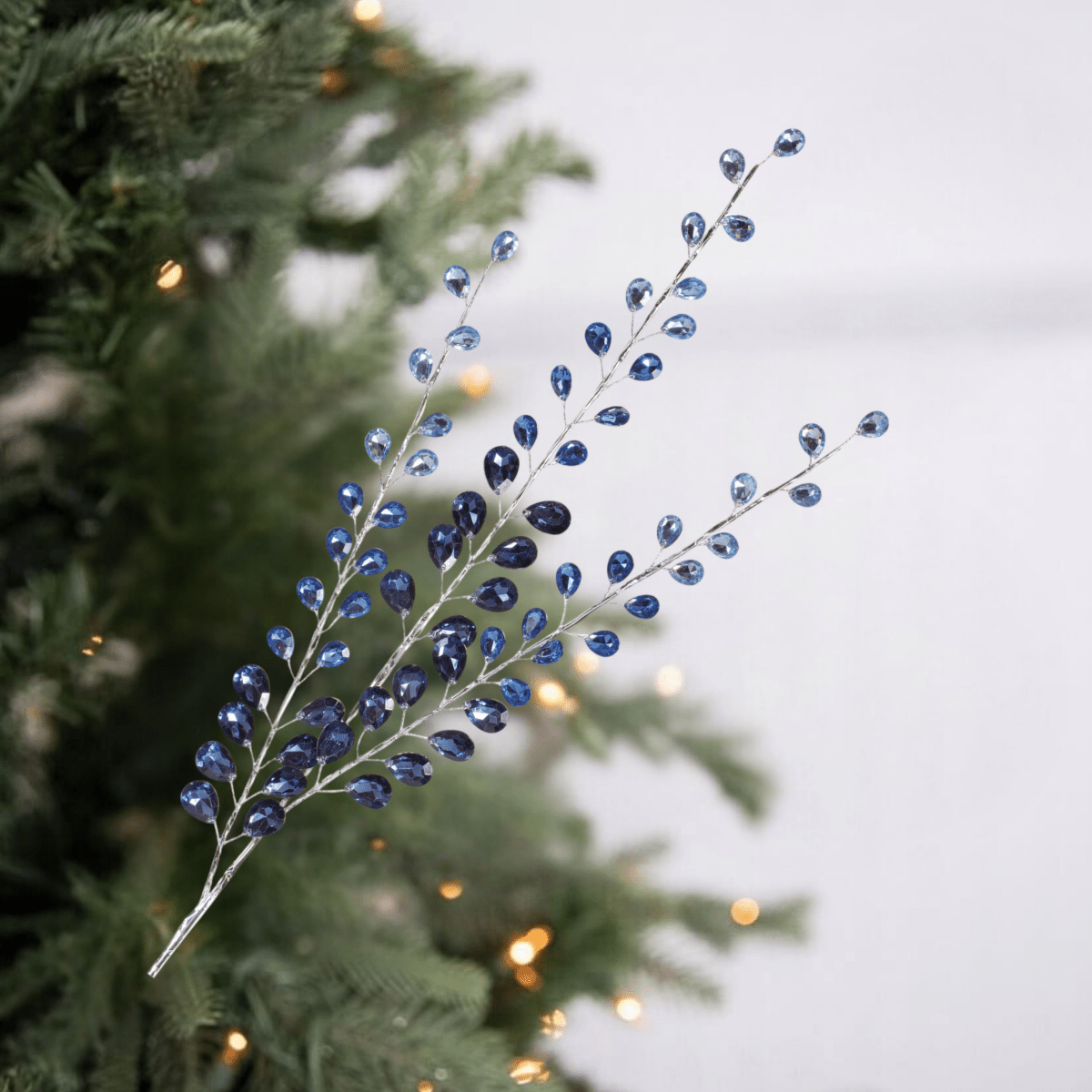 Shop For 32.5" Jewel Bead Spray: Navy Blue