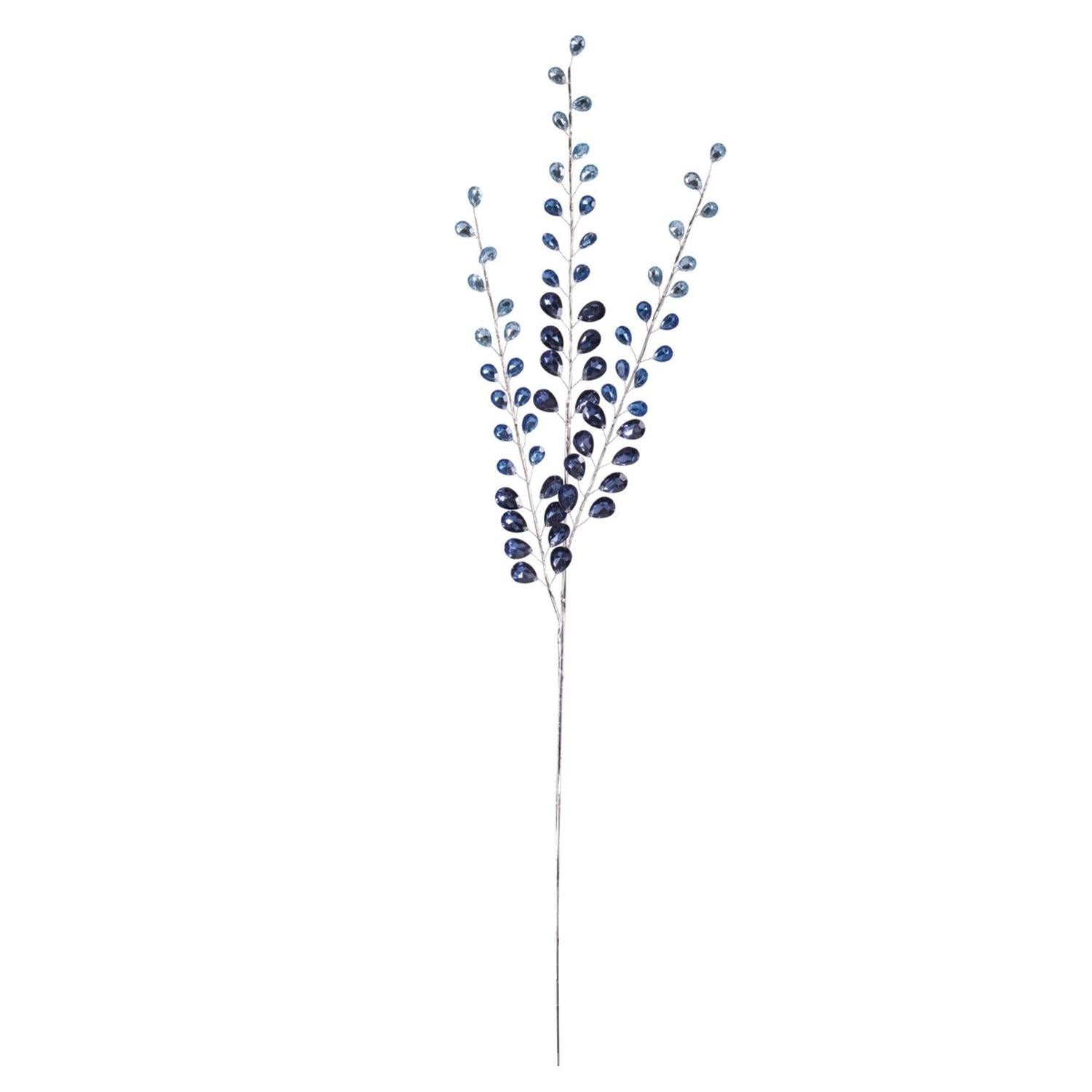 32.5" Jewel Bead Spray: Navy Blue
