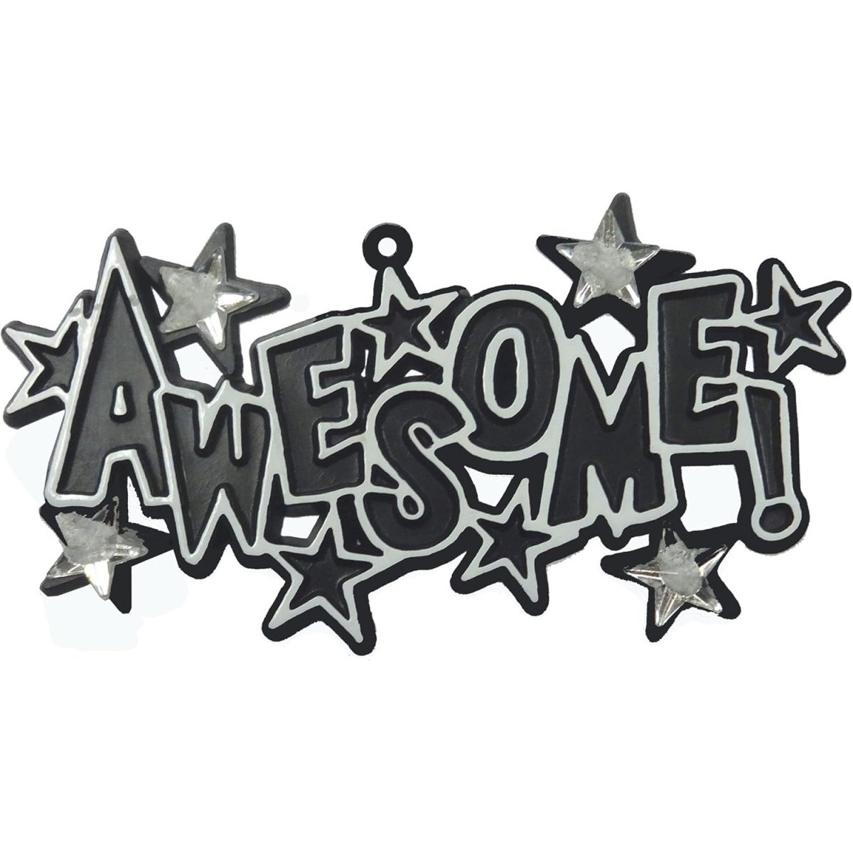 Shop For 3.25in Awesome Charm with Rhinestone Stars: Black