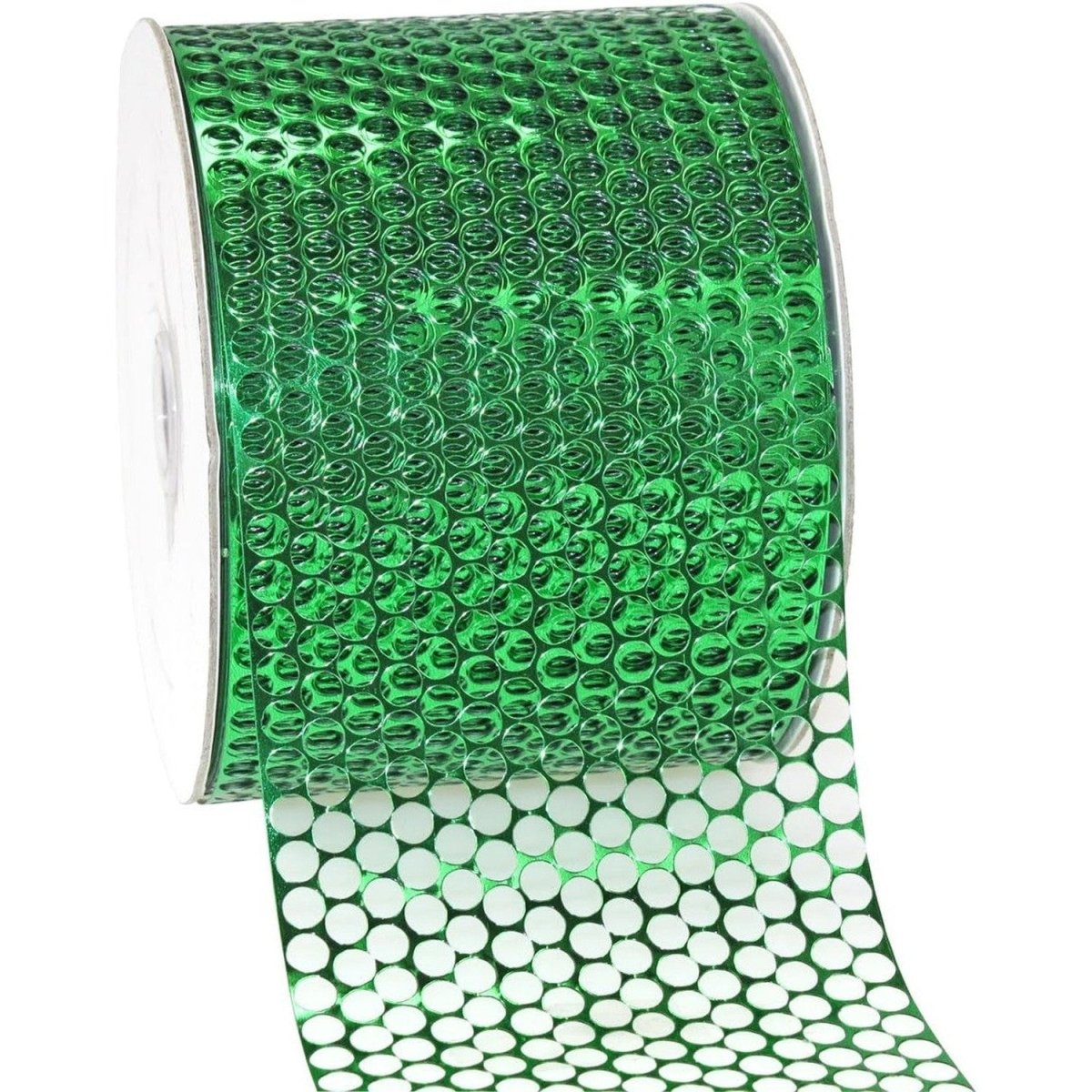 Shop For 3.25in Poly Honeycomb Ribbon: Green (10 Yards)