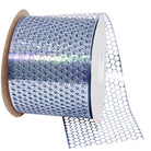 Shop For 3.25in Poly Honeycomb Ribbon: Ice Blue (10 Yards)