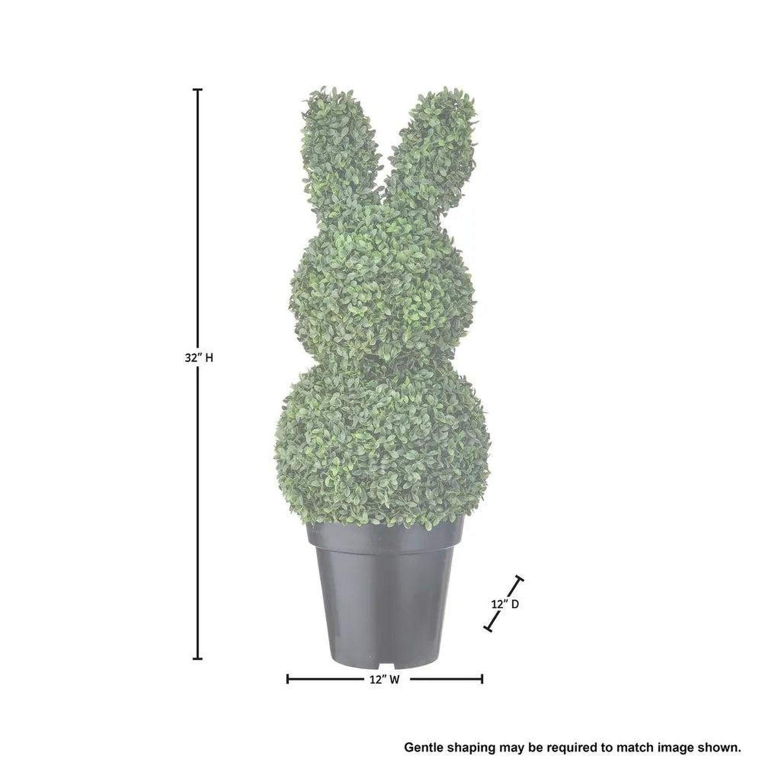 Shop For 32in UV Proof Boxwood Bunny Topiary