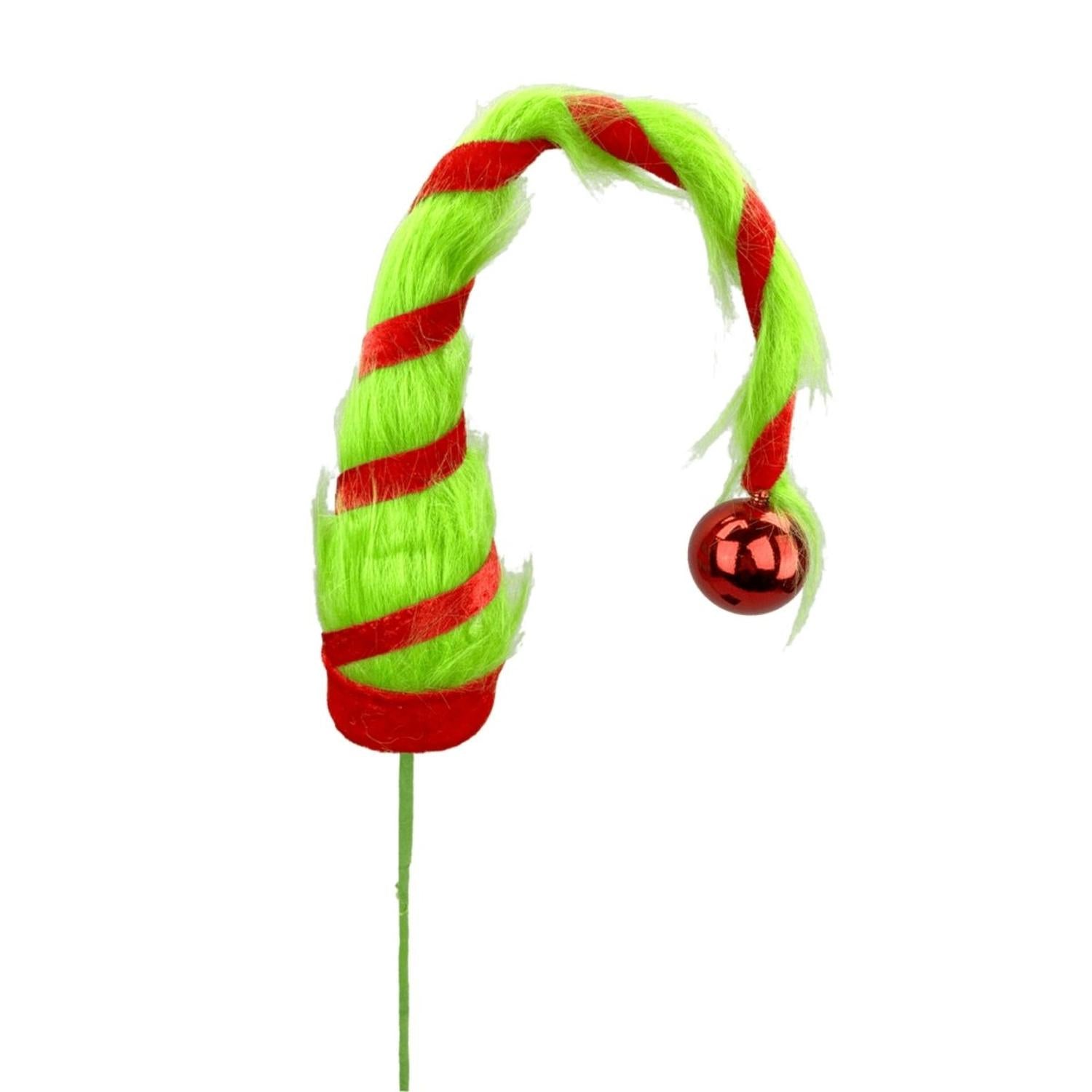 33" Christmas Green Monster Hat Spray: Green